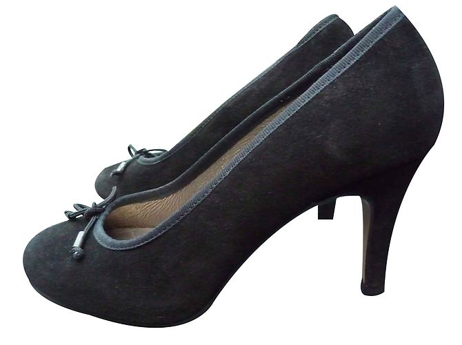 Autre Marque Décolleté Reqins in scamosciato nero 37 - vista 2