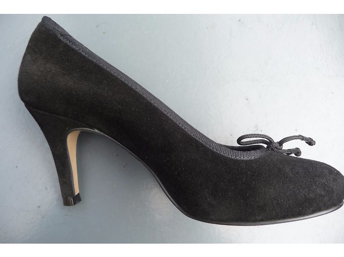 Autre Marque Décolleté Reqins in scamosciato nero 37 - vista 3