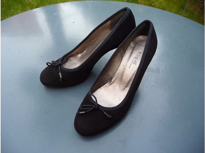 Autre Marque Décolleté Reqins in scamosciato nero 37 - vista 4