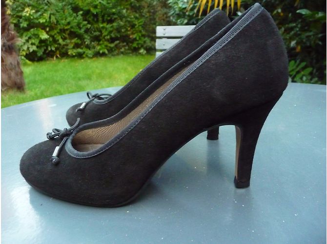 Autre Marque Décolleté Reqins in scamosciato nero 37 - vista 5