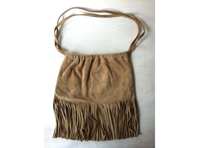 Autre Marque Coccinelle Borsa in Scamosciato Beige - vista 2