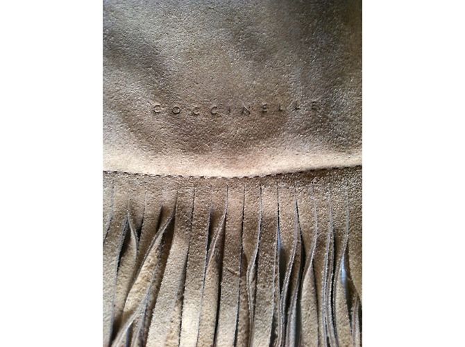 Autre Marque Coccinelle Borsa in Scamosciato Beige - vista 5