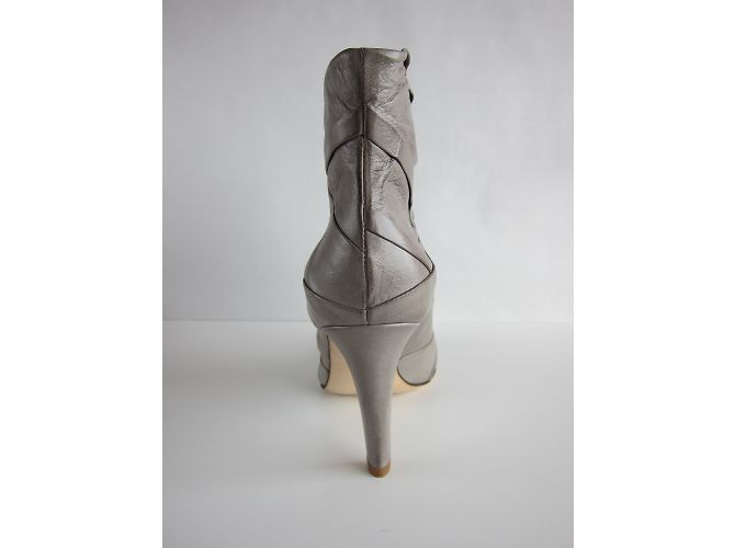 Botines Janet & Janet de piel Taupe Gris pardo - vista 5
