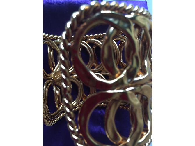 Autre Marque Bracciale créateur POGGI dorée - vista 2