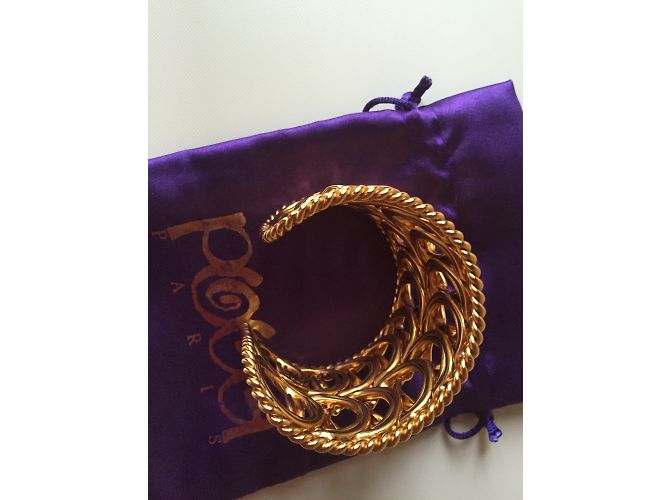 Autre Marque Bracciale créateur POGGI dorée - vista 3