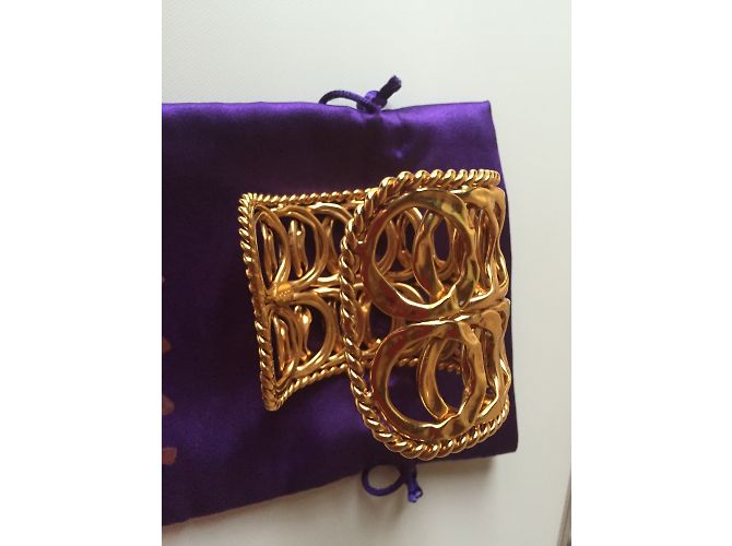 Autre Marque Bracciale créateur POGGI dorée - vista 5