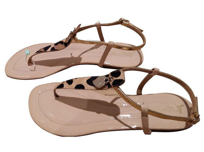 Autre Marque Infradito in scamosciato beige - vista 2