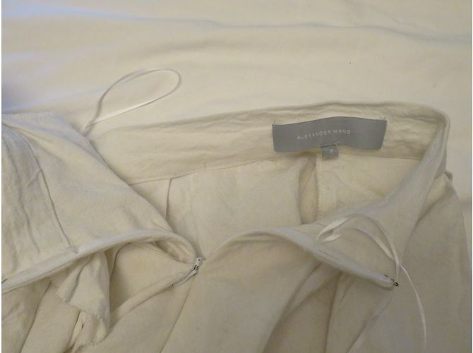 Saia Alexander Wang de algodão branco - vista 4