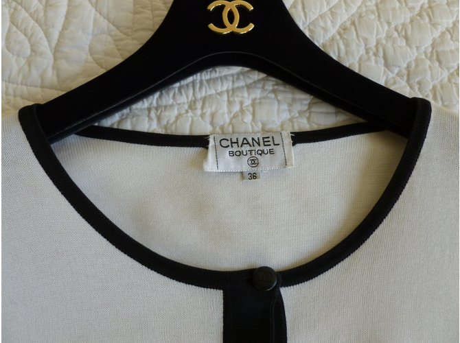 Chanel Prendas de punto Blanco roto - vista 5