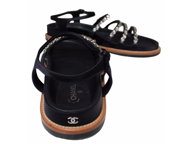 Chanel Sandali a catena Blu - vista 3