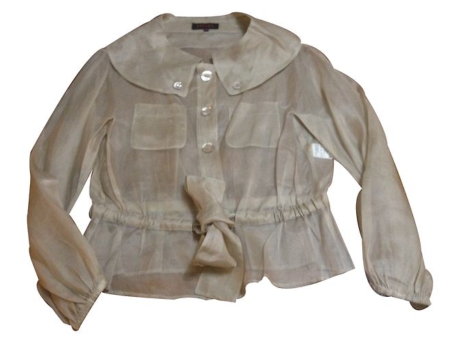 Escada Rock Anzug aus Seide Beige Grösse 38 - Ansicht 2