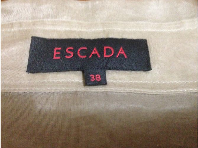 Escada Rock Anzug aus Seide Beige Grösse 38 - Ansicht 3