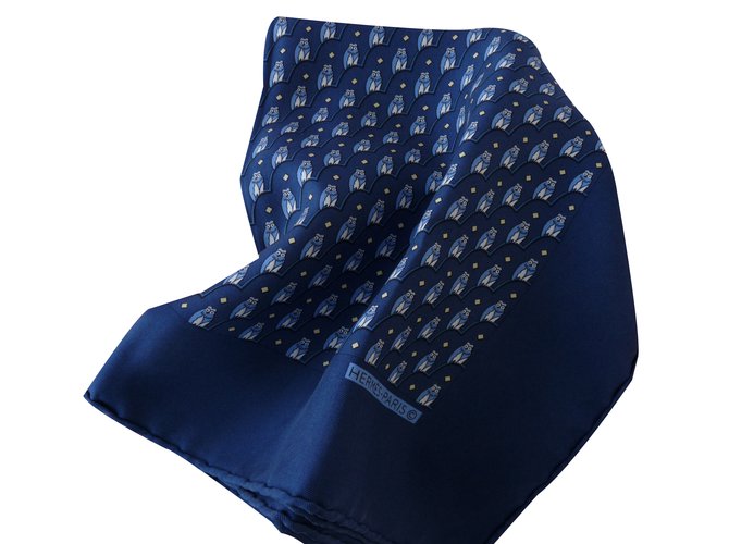 Hermès Lenços de seda Azul - vista 2