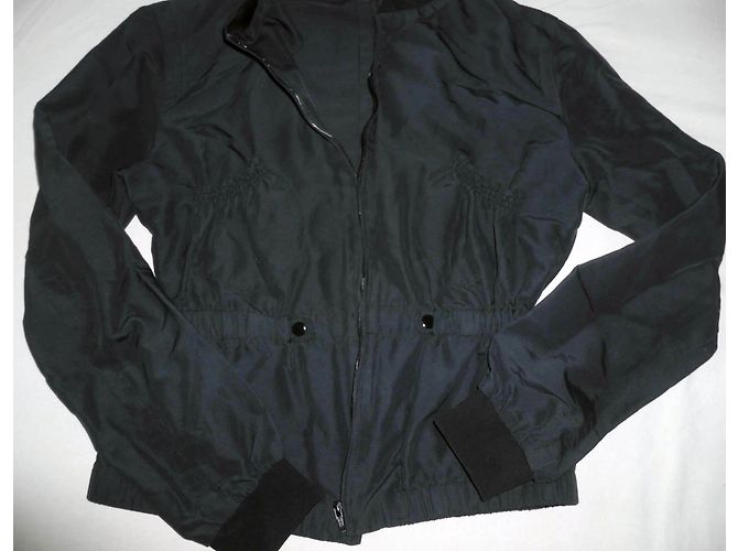 Plein Sud Schwarze Jacke aus Baumwolle Größe 36 - Ansicht 3