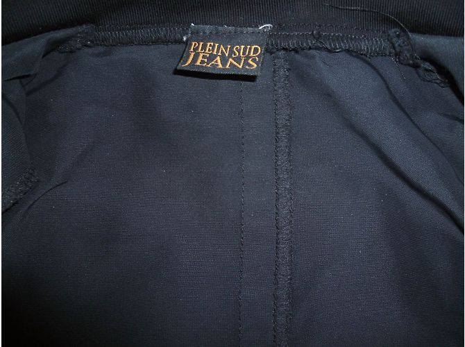 Plein Sud Schwarze Jacke aus Baumwolle Größe 36 - Ansicht 5