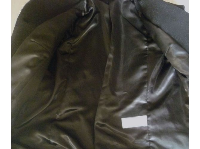 Autre Marque Bill Tornade Perfecto Jacke Schwarz Wolle - Ansicht 8