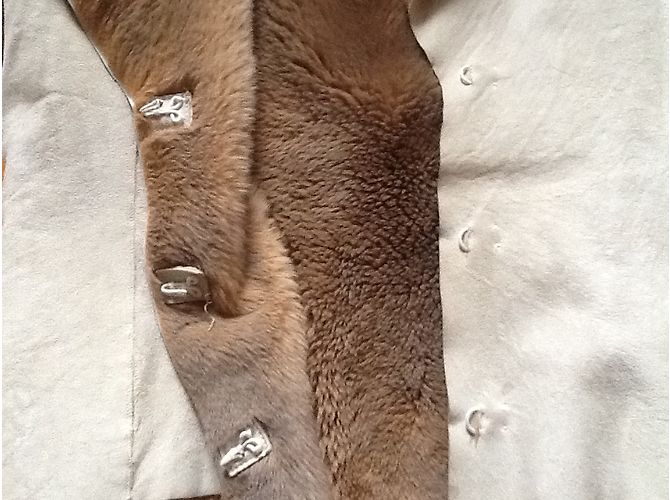 Pinko Lammfelljacke Beige Größe 2 - Ansicht 5