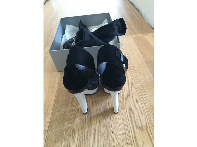 Sandali Brian Atwood Braganca in pelle di serpente neri Nero - vista 7