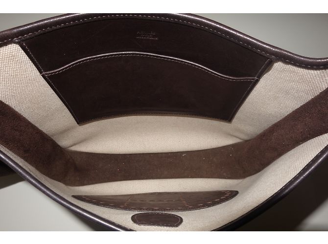 Hermès SAC HERMES EVELYNE II Marrone - vista 10