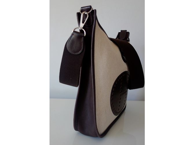 Hermès SAC HERMES EVELYNE II Marrone - vista 3