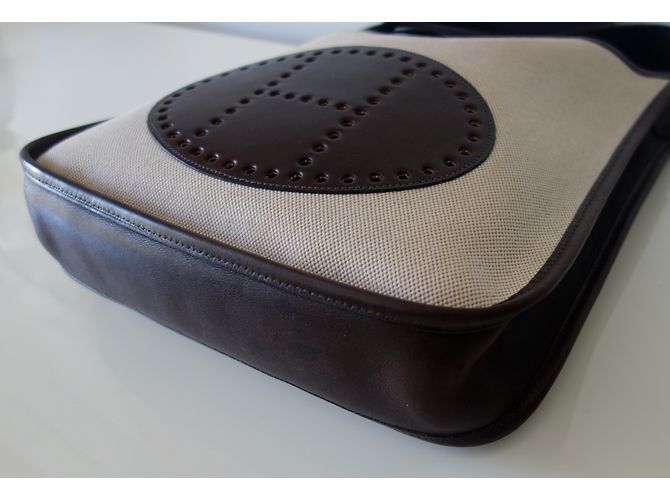 Hermès SAC HERMES EVELYNE II Marrone - vista 8