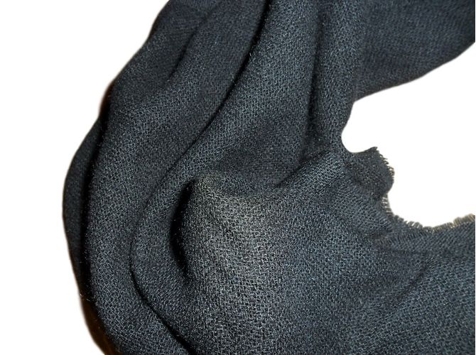Sciarpa Malo in puro cashmere nero - vista 2