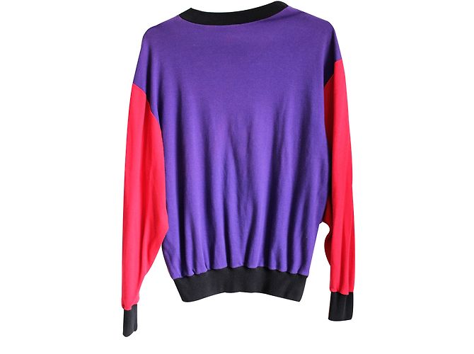 Christian Dior Baumwoll Langarm T-Shirt Größe M Mehrfarben - Ansicht 2