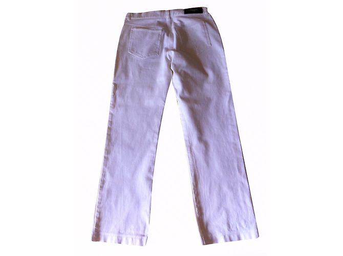 Weekend Max Mara Jeans aus Baumwolle Eggshell Aus weiß - Ansicht 2