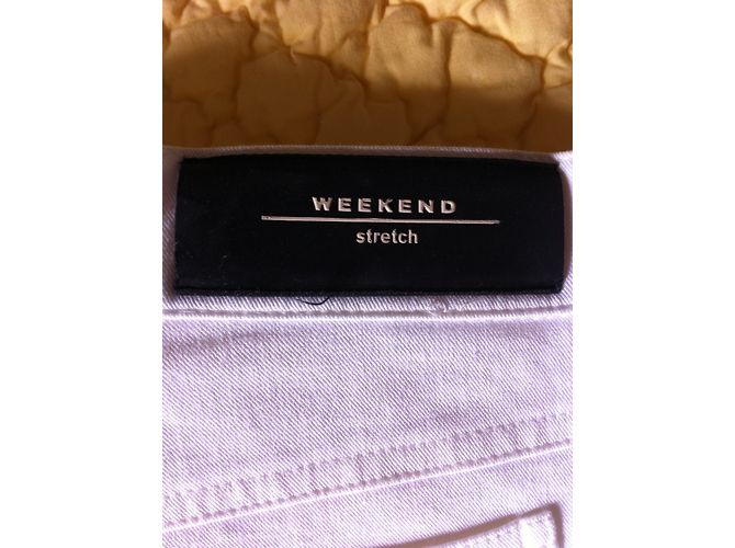 Weekend Max Mara Jeans aus Baumwolle Eggshell Aus weiß - Ansicht 5