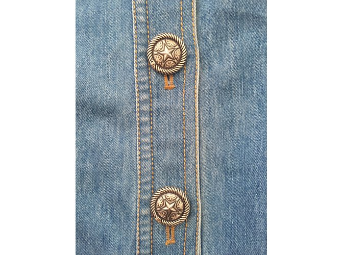 Chanel Falda Paris-Dallas Azul - vista 3