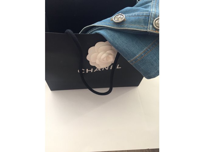 Chanel Falda Paris-Dallas Azul - vista 6