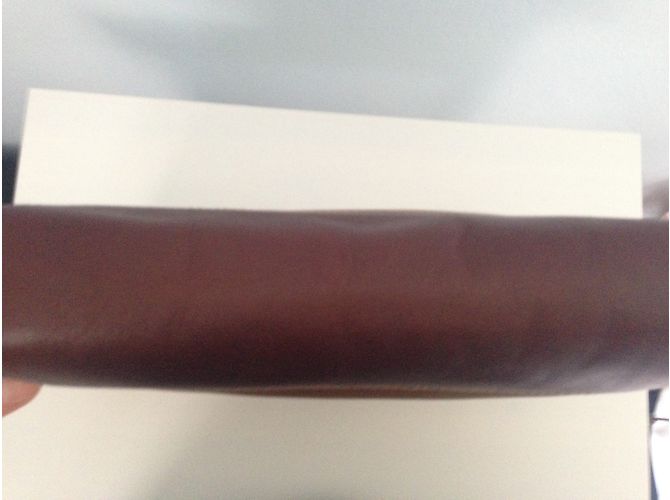 Clutch Trussardi in pelle color caramello - vista 5