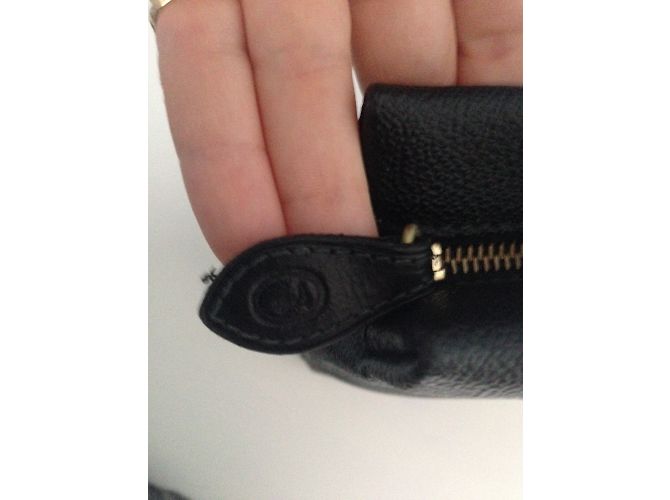 Pochette Trussardi in pelle nera Nero - vista 4