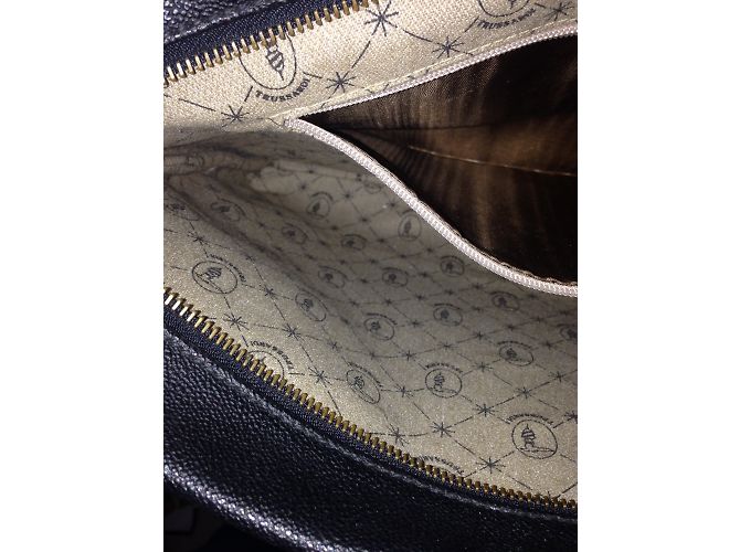 Pochette Trussardi in pelle nera Nero - vista 7