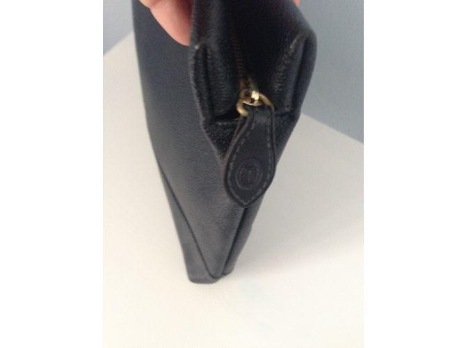 Pochette Trussardi in pelle nera Nero - vista 8