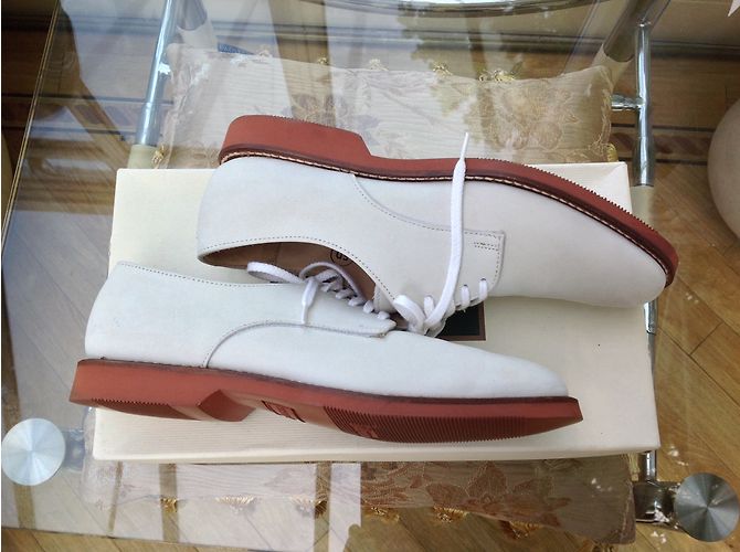 COLE HAAN Suede Bucks Flats Aus weiß - Ansicht 3