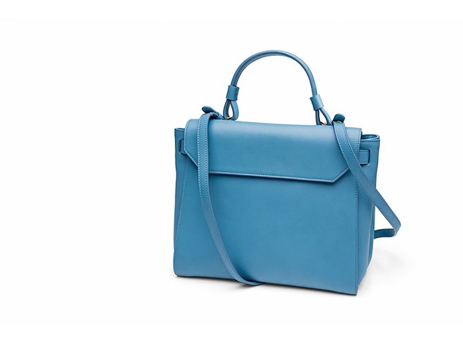 Borsa media Davidoff Gina Blu - vista 2