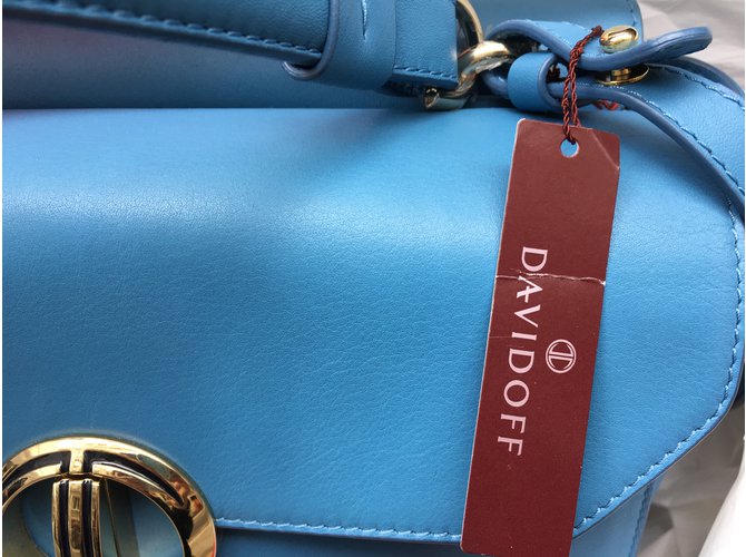 Borsa media Davidoff Gina Blu - vista 4