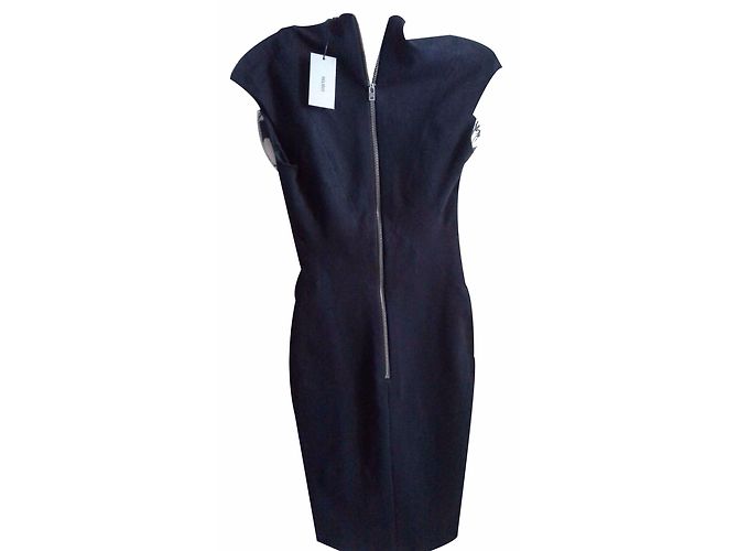 Helmut Lang Kleid Schwarz Baumwolle - Ansicht 2