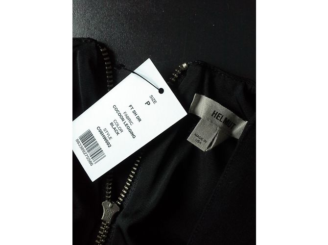 Helmut Lang Kleid Schwarz Baumwolle - Ansicht 4