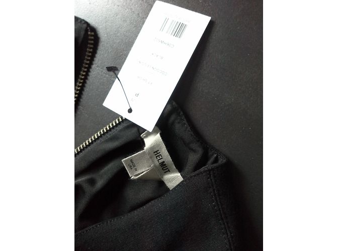 Helmut Lang Kleid Schwarz Baumwolle - Ansicht 6