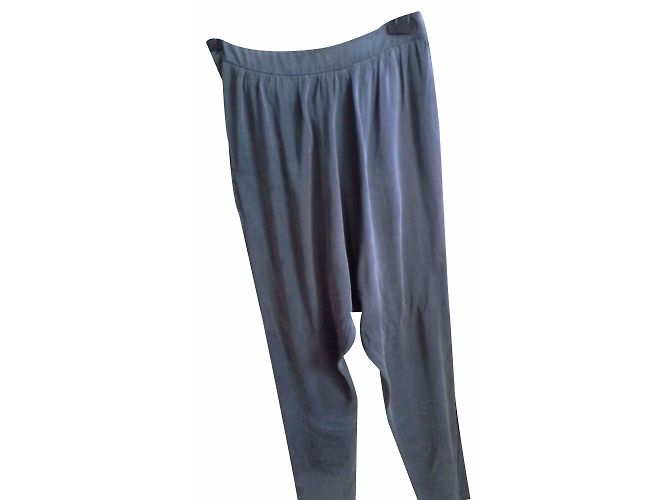Maje Seidenharem Hose Blau Grau - Ansicht 2