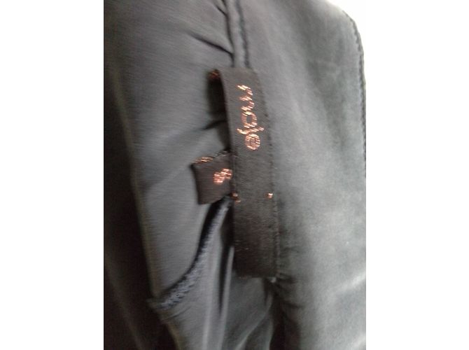Maje Seidenharem Hose Blau Grau - Ansicht 3