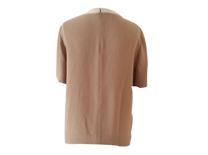 Top Chloé beige de viscosa de manga corta - vista 2