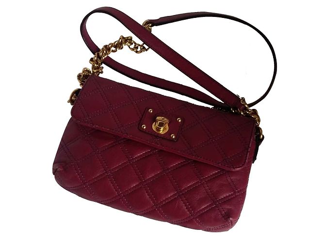Borsa Marc Jacobs The Single Cover in pelle di agnello viola Porpora - vista 2