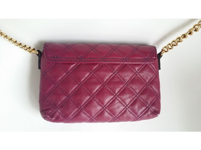 Borsa Marc Jacobs The Single Cover in pelle di agnello viola Porpora - vista 3
