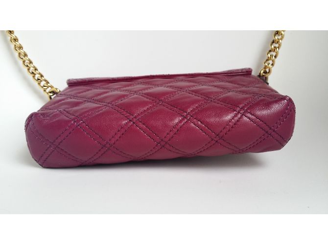 Borsa Marc Jacobs The Single Cover in pelle di agnello viola Porpora - vista 4