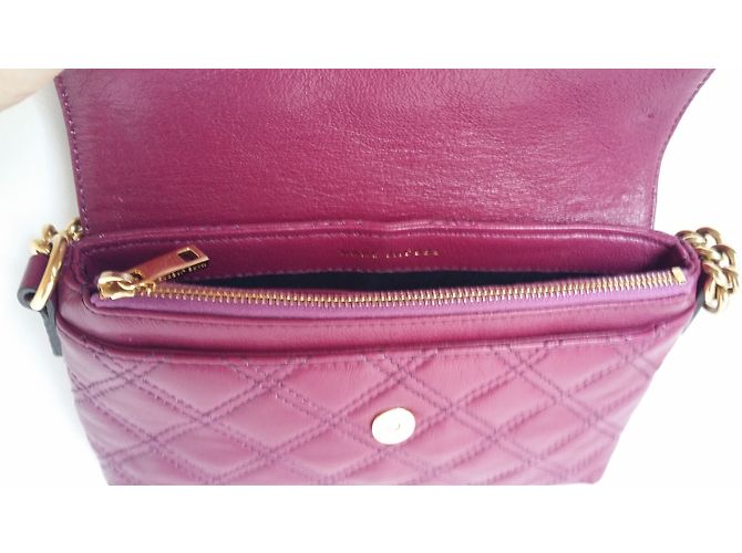Borsa Marc Jacobs The Single Cover in pelle di agnello viola Porpora - vista 7