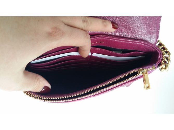 Borsa Marc Jacobs The Single Cover in pelle di agnello viola Porpora - vista 8