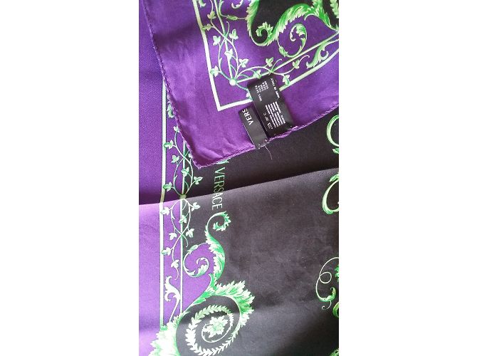 Versace Silk Scarf Multicolor 90x90 cm Multiple colors - view 3